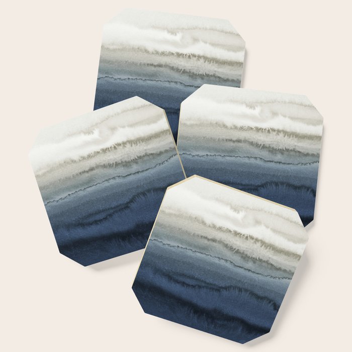 Within The Tides - Crushing Waves Blue Coaster