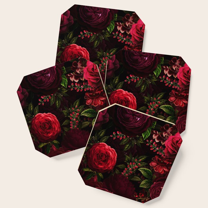 Vintage & Shabby Chic - Vintage & Shabby Chic - Mystical Night Roses Coaster