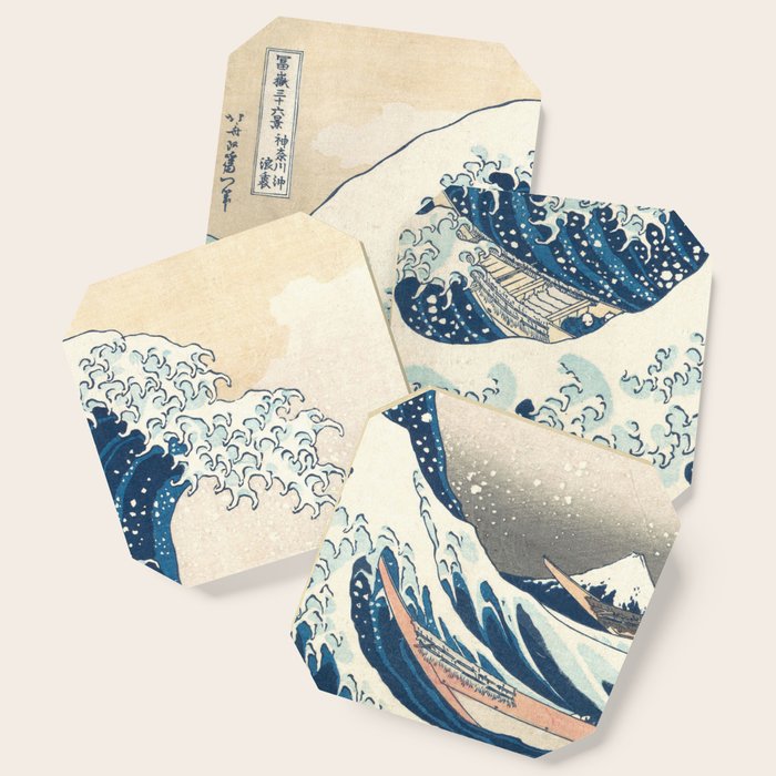 The Great Wave Off Kanagawa By Katsushika Hokusai Thirty Six Views Of Mount Fuji - The Great Wave Coaster