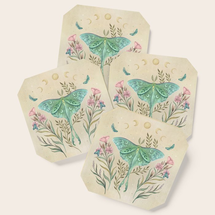 Luna And Forester - Oriental Vintage Coaster