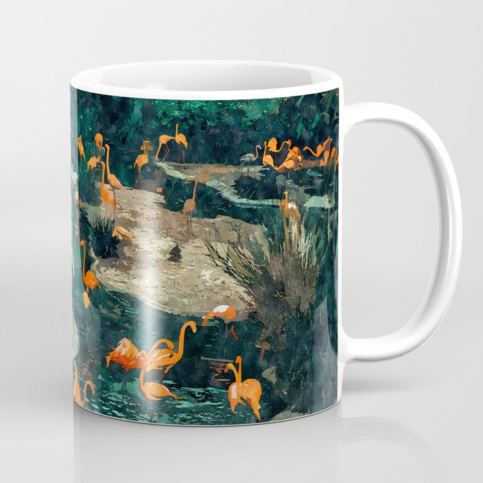 Flamingo Creek #Flamingo #Tropical #Illustration Coffee Mug