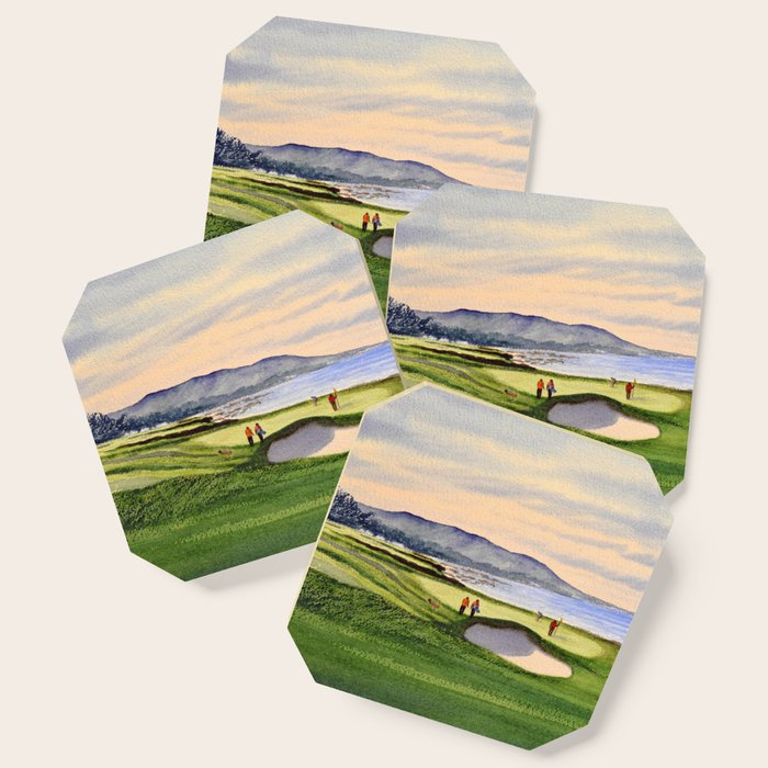 Pebble Beach Golf Course 9th Green Coaster