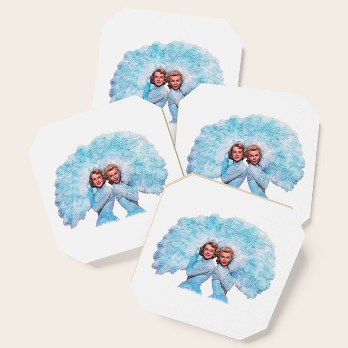 Sisters - White Christmas - Watercolor Coaster