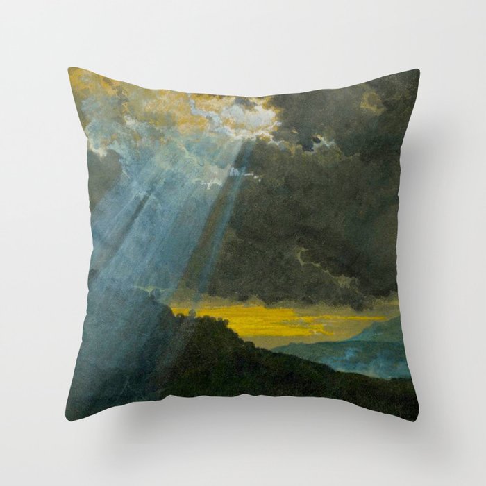 Penny Williams - Stormy Landscape - Before 1885 Throw Pillow