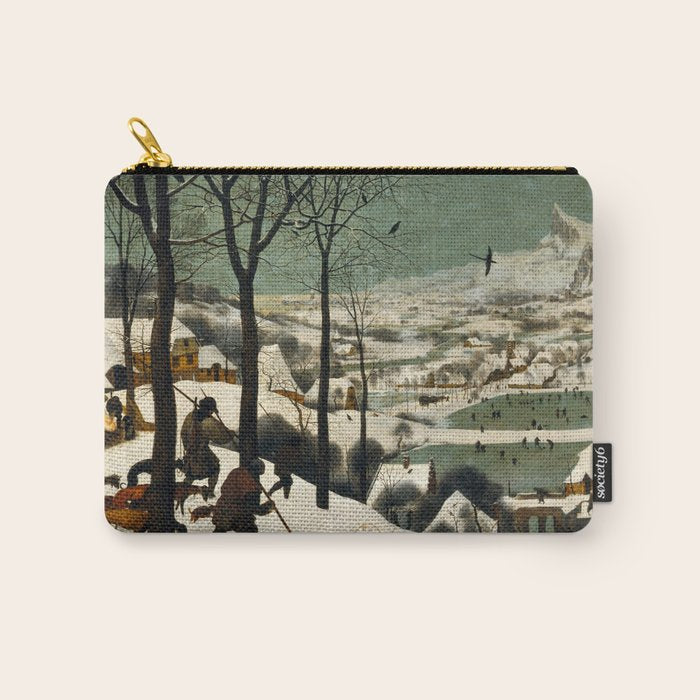 The Hunters In The Snow, Pieter Bruegel The Elder Carry All Pouch