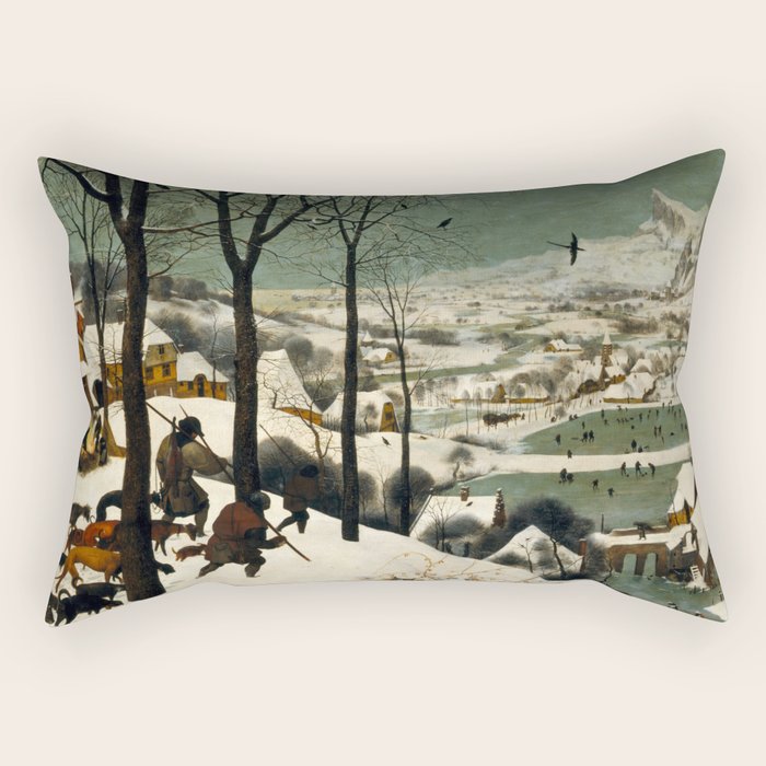 The Hunters In The Snow, Pieter Bruegel The Elder Rectangular Pillow