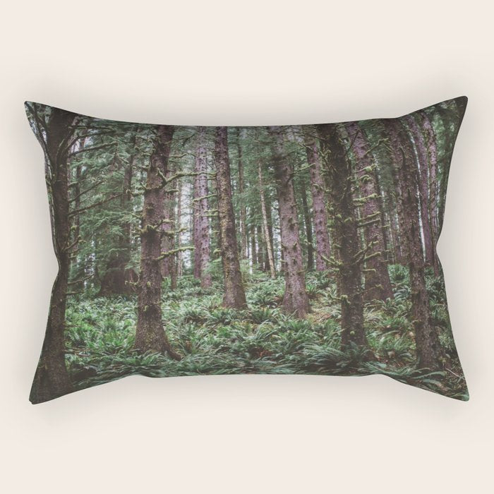 Forest Dark, Forest Deep Iii Rectangular Pillow