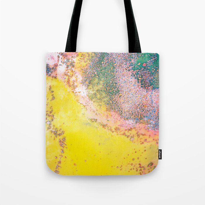 Random Bliss, Abstract Graphic Digital Art, Resin Art Painting Colorful Eclectic Bohemian Tote Bag