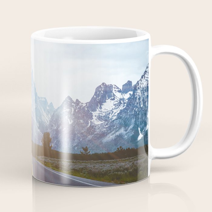 Mountain Road - Grand Tetons Nature Landscape Photography Coffee Mug
