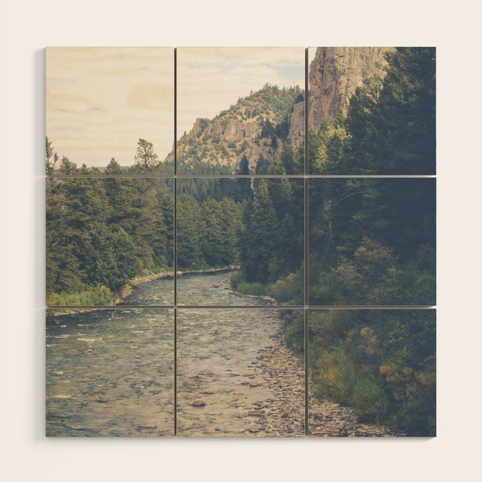 The Montana Collection - A River Runs Through It - Gallatin Canyon Wood Wall Art