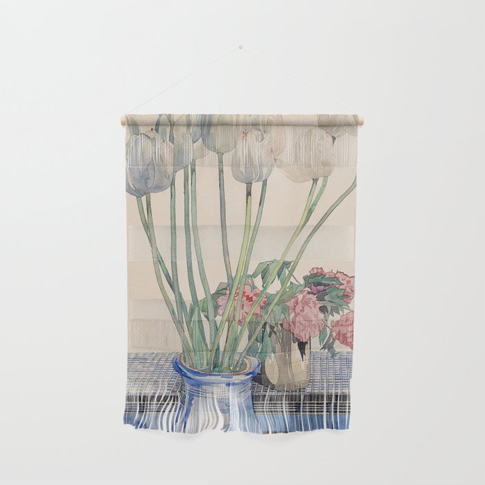 Charles Rennie Mackintosh "White Tulips" Wall Hanging