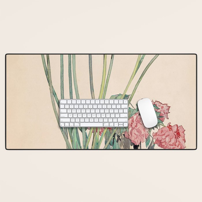 Charles Rennie Mackintosh "White Tulips" Desk Mat