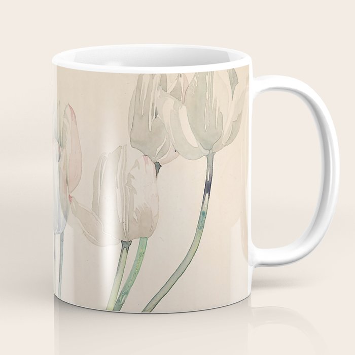 Charles Rennie Mackintosh "White Tulips" Coffee Mug