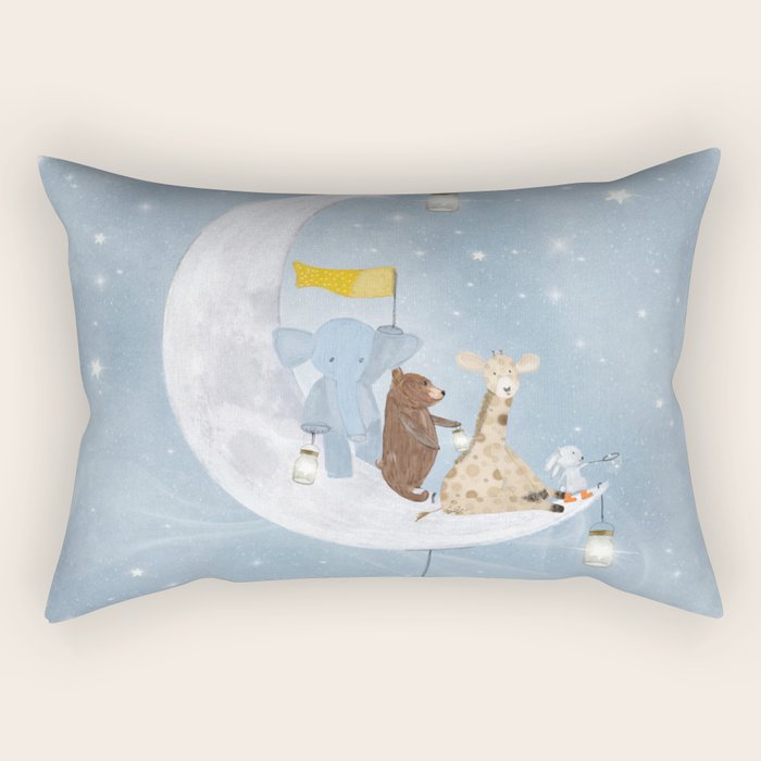 Starlight Wishes With You Rectangular Pillow