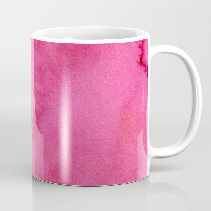 Blush Pink Magenta Watercolor Paint Gradient Coffee Mug