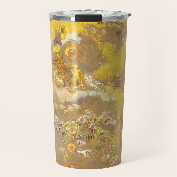 Odilon Redon "Trees On A Yellow Background" Travel Mug