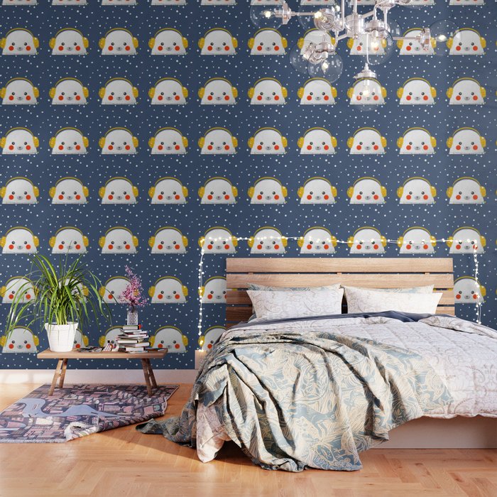 Christmas Baby Seal With Fairy Lights Wallpaper