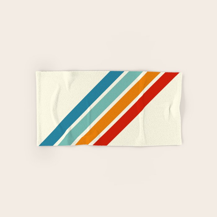 Alator - Classic 70s Retro Summer Stripes Bath Towel
