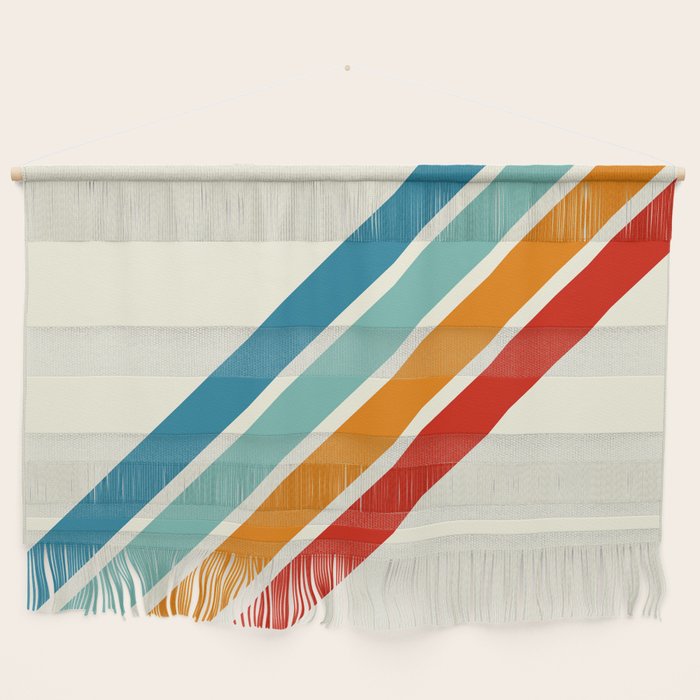 Alator - Classic 70s Retro Summer Stripes Wall Hanging