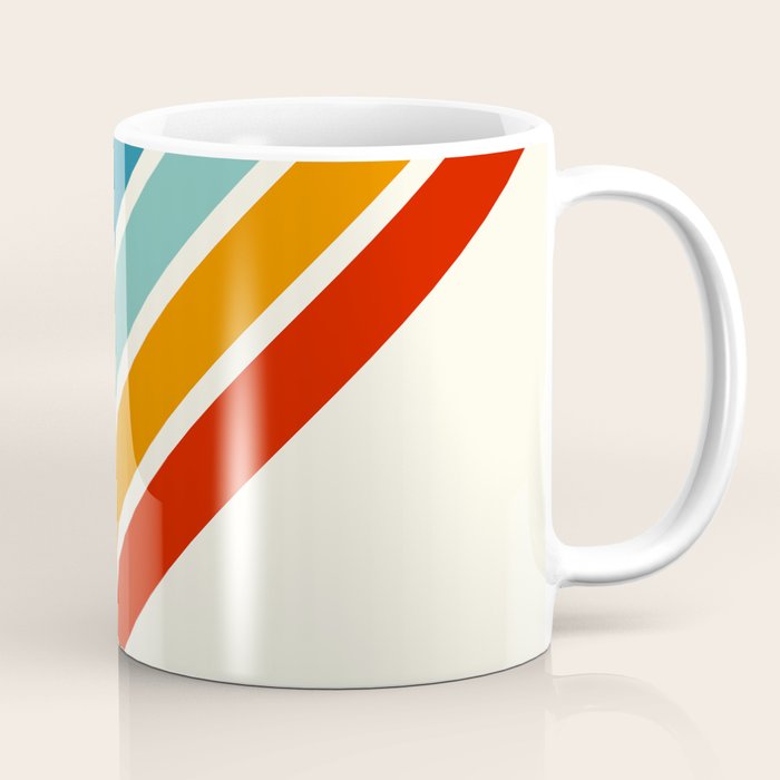 Alator - Classic 70s Retro Summer Stripes Coffee Mug