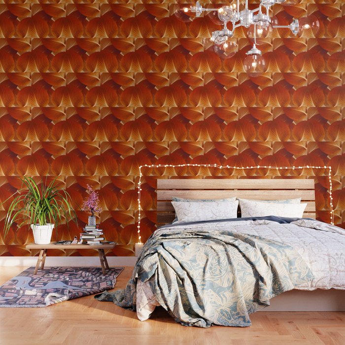 Leaves In Terracotta Color #Decor #Homestorie #Buyart Wallpaper