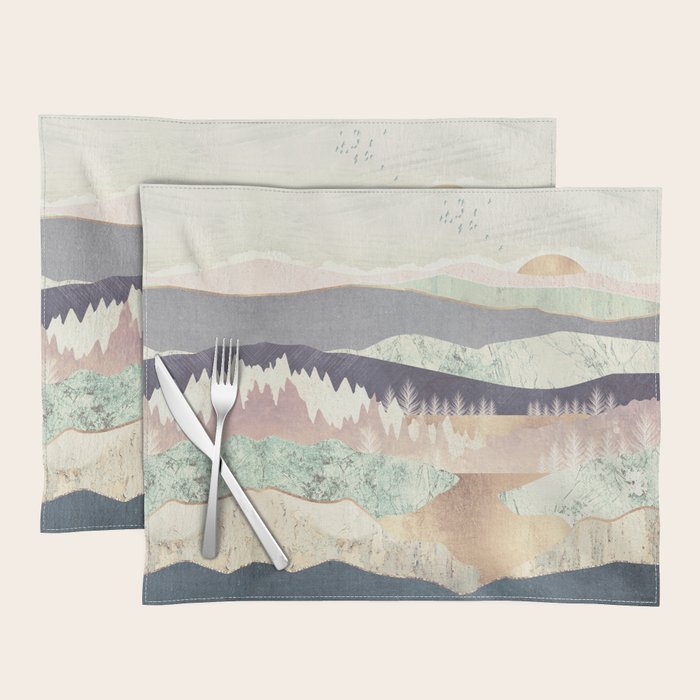 Golden Spring Reflection-Horizontal Muted Placemat