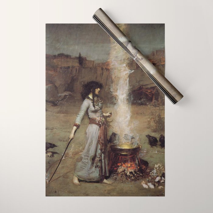 The Magic Circle, John William Waterhouse Wrapping Paper