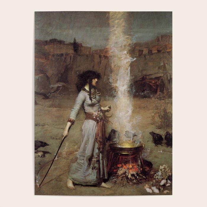 The Magic Circle, John William Waterhouse Poster