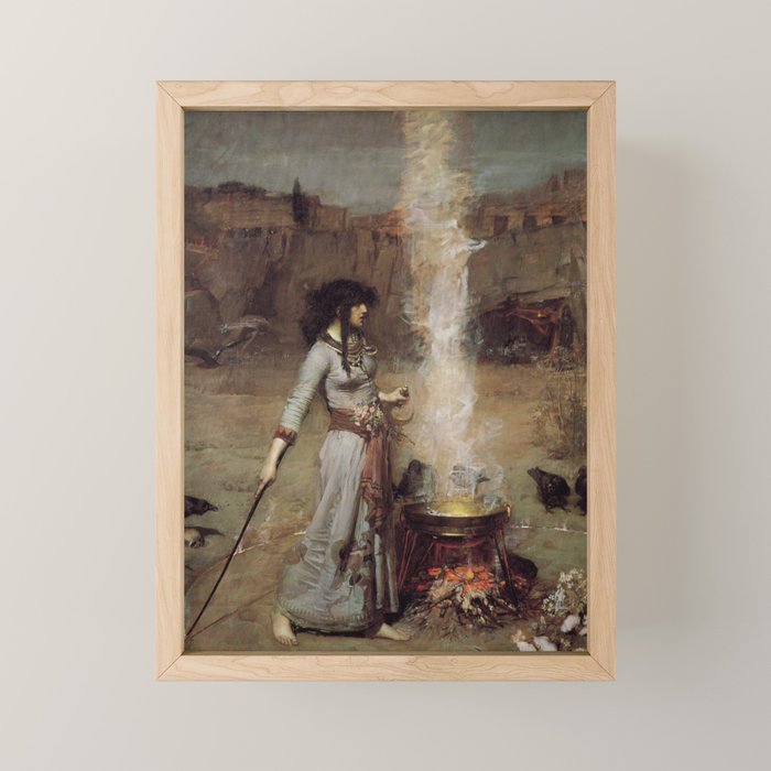 The Magic Circle, John William Waterhouse Mini Art Print