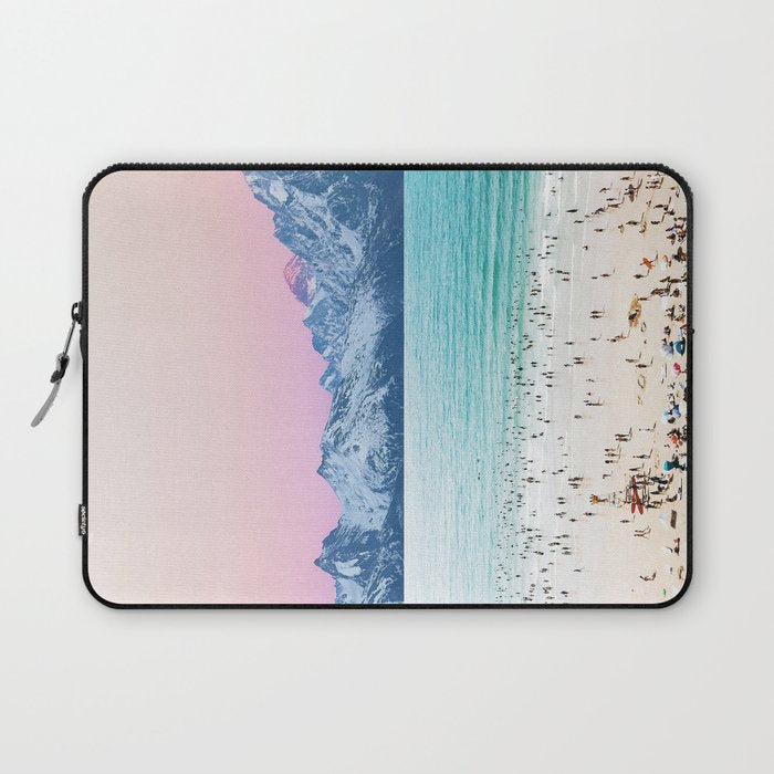 The Island, Pastel Tropical Beach, Travel Nature Landscape, Surrealism Photography Summer Laptop Sleeve