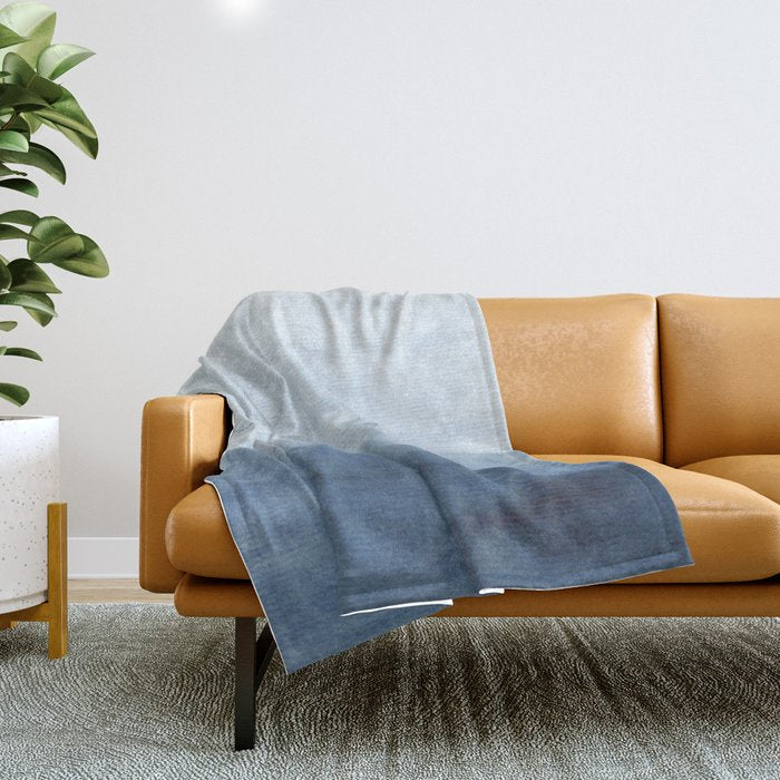 Indigo Abstract Painting | No. 4 Throw Blanket