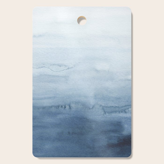 Indigo Abstract Painting | No. 4 Cutting Board