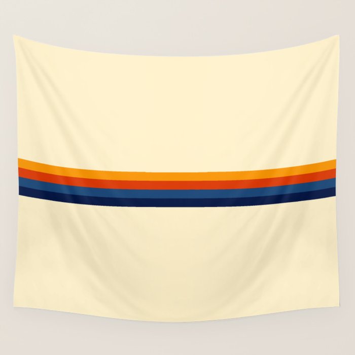Retro Stripes Summer Of Love Wall Tapestry
