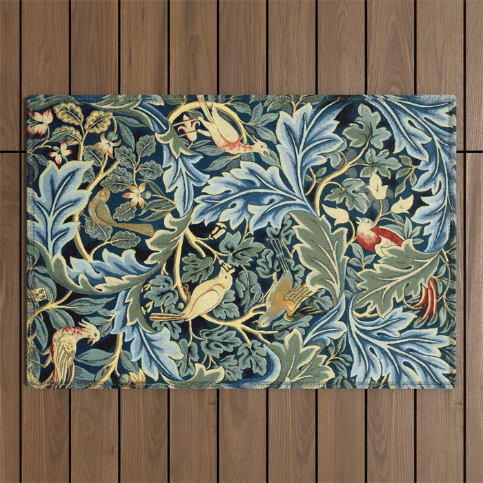 William Morris "Birds And Acanthus" Outdoor Rug