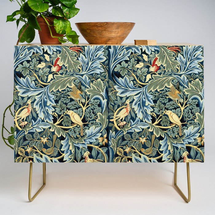 William Morris "Birds And Acanthus" Credenza