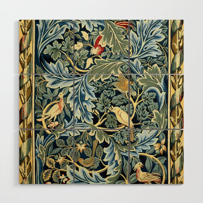 William Morris "Birds And Acanthus" Wood Wall Art