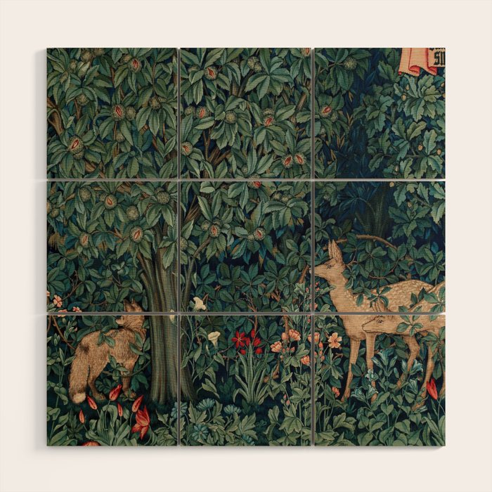 John Henry Dearle "Greenery" 1. Wood Wall Art