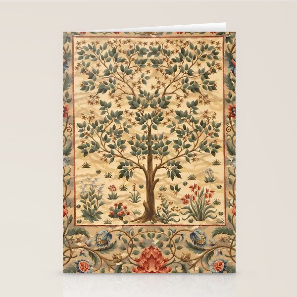 William Morris "Tree Of Life" 3. Stationery Card