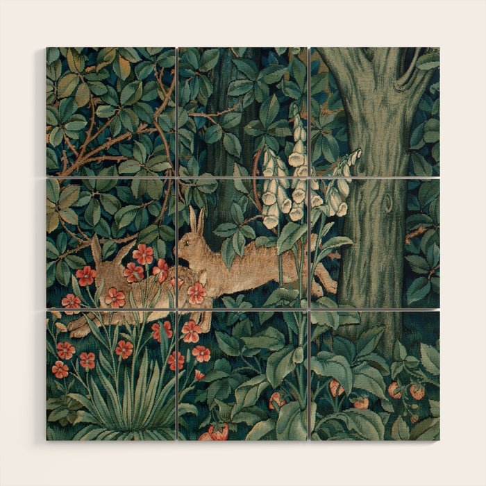 John Henry Dearle "Greenery" 4. Wood Wall Art