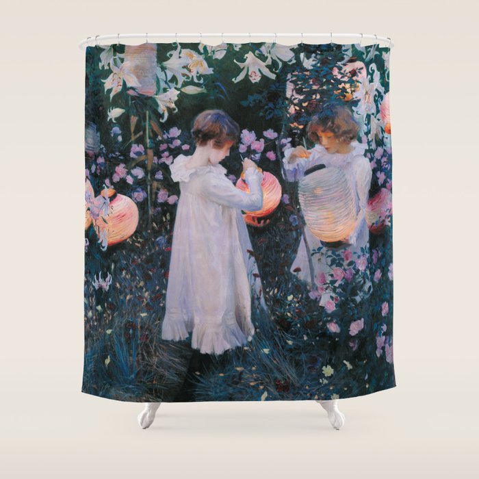 Carnation, Lily, Lily, Rose Shower Curtain