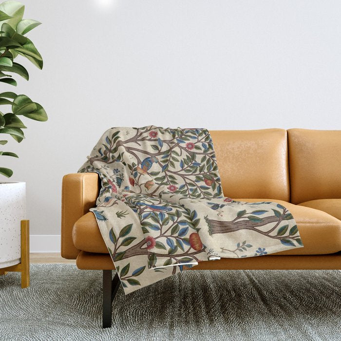 William Morris "Kelmscott Tree" 1. Throw Blanket