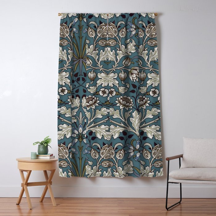 William Morris "Hyacinth" 3. Window Curtain
