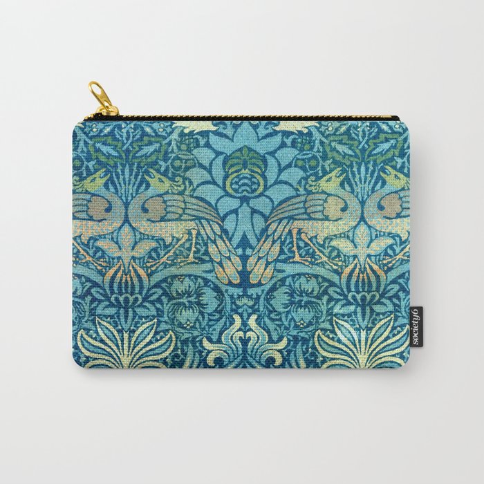 William Morris "Peacock And Dragon" Carry All Pouch