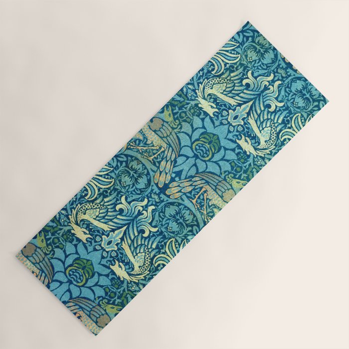 William Morris "Peacock And Dragon" Yoga Mat