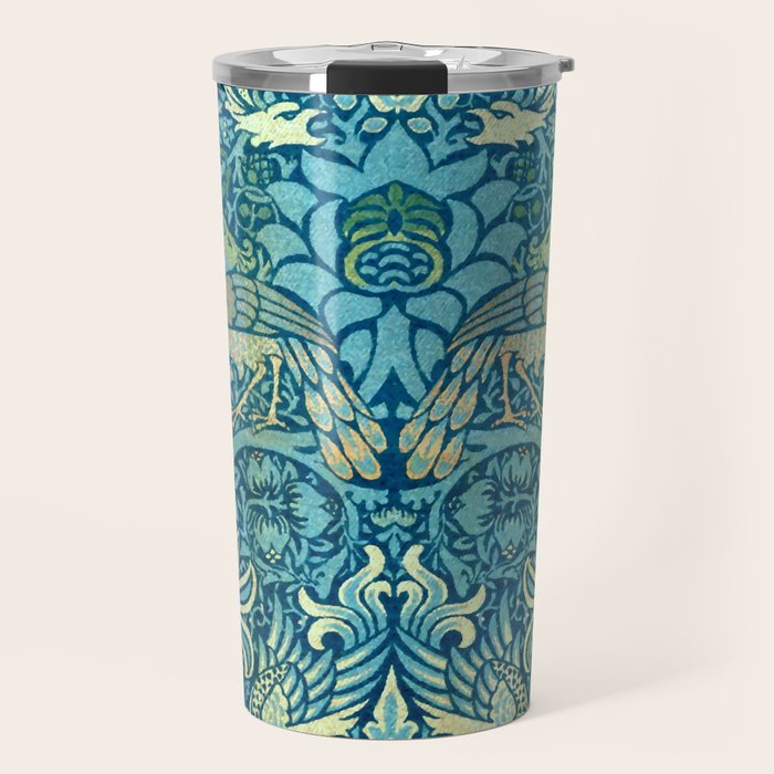 William Morris "Peacock And Dragon" Travel Mug