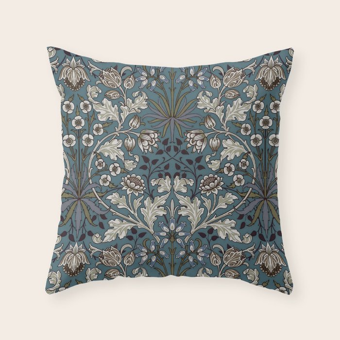 William Morris "Hyacinth" 3. Throw Pillow