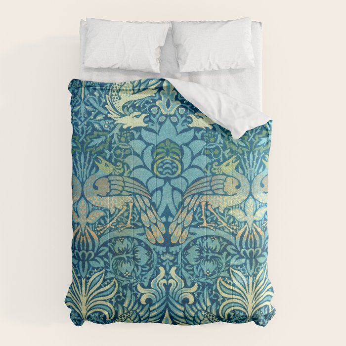 William Morris "Peacock And Dragon" Comforter