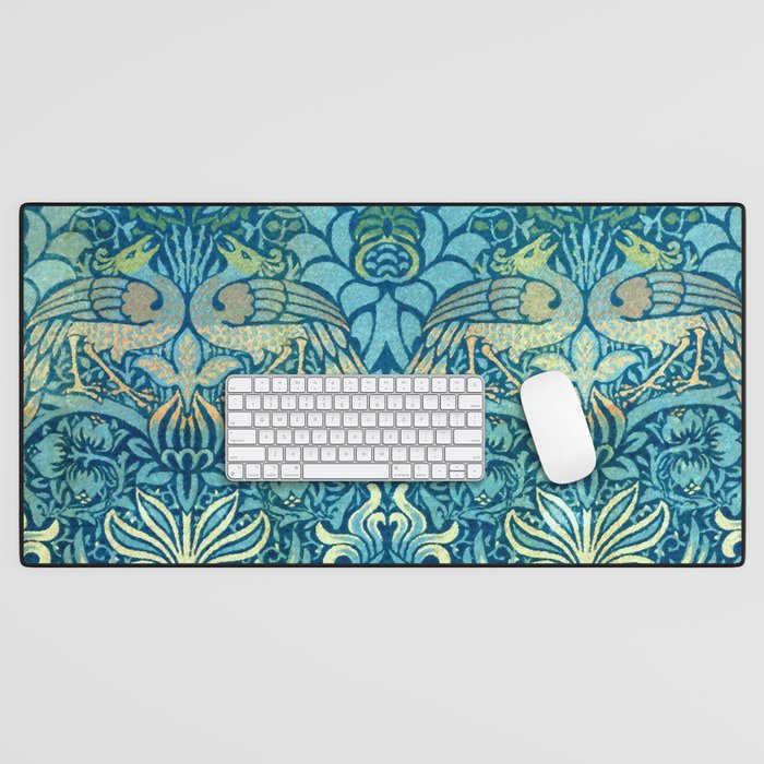 William Morris "Peacock And Dragon" Desk Mat
