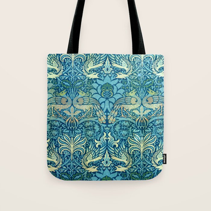 William Morris "Peacock And Dragon" Tote Bag