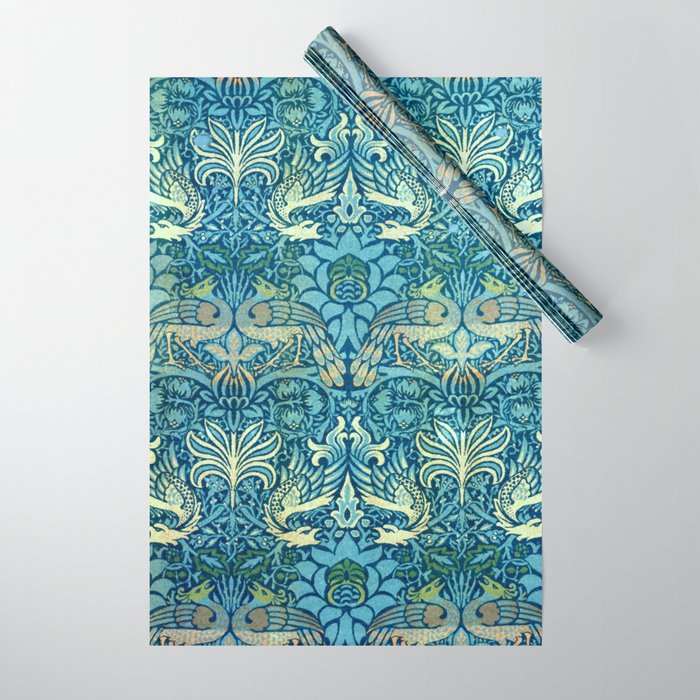 William Morris "Peacock And Dragon" Wrapping Paper